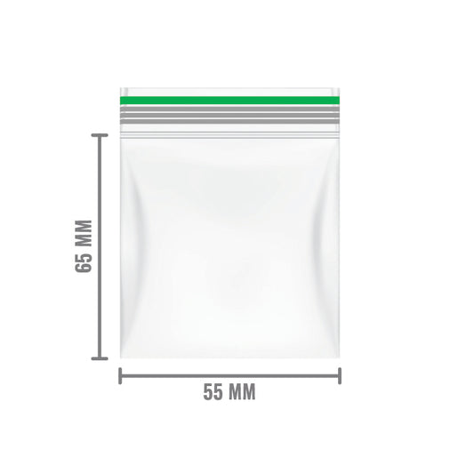 gripzakje 55x65 mm groen