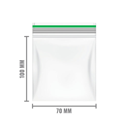 gripzakje 70x100 mm groen